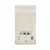 CW Office Bubble Lined BAG White 120X210 PK100, white bubble lined mailing bag with a resealable closure and recycling symbols.