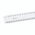 CW Office Linex Flat Scale Rule 300MM Wh, clear plastic measuring ruler with precise millimeter and centimeter markings.