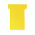 CW Office Nobo T-Card Size 2 Yellow PK100, yellow card holder with two slots for T-cards.