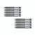 CW Office Pentel 0.5MM SHARPLET-2 Autom PK12, set of black pens with retractable tips for writing and drawing.