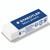 CW Office Mars Plastic Eraser Blistercard PK2, white erasers in a clear blister pack with blue and white packaging displaying product information and recycling symbols.