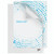 CW Office Rexel Nyrex Cut Back Folder A4 Clear P25, clear plastic folder with a dotted blue pattern on a white background, designed for office and storage use.