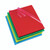 CW Office Rexel Cut Flush Folders A4 AST PK100, set of colorful A4 plastic folders in red, green, yellow, and blue for organizing documents.