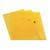 CW Office Q-Connect Doc Folder A4 Yellow PK12, set of 12 yellow document folders with black fasteners for organizing A4-sized papers.