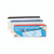 CW Office Sundry Clear Exam Case PK12, transparent see-through pencil case with red, blue, and black zippers for storing stationery and exam supplies.