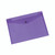 CW Office Q-Connect Doc Folder A4 Purple PK12, purple plastic presentation or document folder with a button closure.