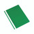 CW Office Q-Connect Proj Folder A4 Green PK25, a set of 25 green A4 size presentation folders with white and green stripes on the spine, suitable for organizing and storing documents.