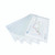 CW Office Eco Recyc Popp Wlt A5 Clear PK5, set of five transparent reusable plastic document wallets with a metal button closure, designed for organizing A5 size papers efficiently.