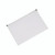 CW Office Q-Connect Doc Zip Wallet A4 PK10, transparent zip wallet for documents with secure closure.
