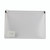 CW Office Q-Connect Doc Zip Wallet A5 PK10, a transparent document storage wallet with a zip closure.