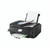CW Office Canon Pixma TR7650 Ij Printer A4 Mf, black multifunction printer printing documents with a touchscreen control panel.