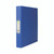 CW Office Q-Connect 25MM 2RBNDR PP A4 Blue Ring Binder, blue plastic ring binder with a label on the spine for organization.