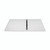 CW Office Q-Connect 4D Rbndr A4 White P6, white A4 binder with metal rings and transparent cover for organizing documents.