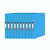 CW Office Pukka Brights R/Binder A4 Blue PK10, set of ten blue A4 ring binders with black and white label area for organization.