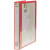 CW Office Q-Connect 4D Rbndr 25MM A4 Red, a red A4-sized ring binder for document organization