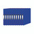 CW Office Pukka Brights R/Binder A4 Navy PK10, set of ten navy blue A4 binders with label holders on the spines.