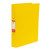 CW Office 2O-RING Binder A4 PP Yellow PK10, yellow plastic presentation binder with two O-ring mechanisms for secure document storage.