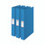 CW Office Rexel Rbndr Choices 25MM 2R A4 Blue, a set of three blue binders with Rexel labels and metal fasteners.
