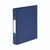 CW Office Elba 25MM Rbndr 2 O-Ring A5 BLU PK10, blue binder folder with metal rings and a label holder on the spine