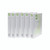 CW Office Q-Connect 2 R/Present Binder WHT PK6, a set of six white presentation binders with transparent covers and green accents, designed for organizing and storing documents.