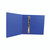 CW Office 4 D-Ring Pres Bndr Blue 75MM PK10, opened blue binder with metal rings for organizing documents.
