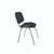 CW Office Jemini Ultra MPPS Stackable Chair, black upholstery with metal frame and legs, designed for office or conference room use.