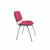 CW Office Jemini Ultra Mpps Stkg Chr Red, red upholstered meeting or conference chair with a metal frame and cushioned seat and backrest.