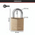 CW Office Master Lock 40MM Brass Padlock, with detailed measurements of 60 mm height, 40 mm width, 22 mm shackle diameter, and 13 mm thickness.