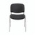 CW Office Jemini Ultra MPPS Stackable Chair, Black fabric cushioned seat and backrest with chrome frame.