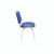 CW Office Jemini Ultra Mpps Stkg Chr Blue, blue upholstered office chair with metal legs and backrest, designed for conference or meeting rooms.
