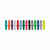 CW Office 5 Star Prestige Single Key Unit T1, colorful key covers placed in a row.