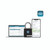 CW Office Master Lock Indoor Bluetooth Padlock with app control, displayed alongside a laptop and smartphone showing security management interface.