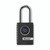 CW Office Master Lock Otd Bluetooth Padlock, black smart padlock with Bluetooth connectivity and keyless access.