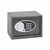 CW Office Phoenix Home Office Safe Size 2, small black safe with digital keypad lock and control panel.