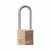 CW Office Master Lock 40MM Brass Padlock with 2 Keys, close-up of the brass padlock with a silver shackle.