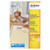 Product CW Office Avery Remv Lsr Lbls WHT 12L/SHT BX25, 12 sheets of white multifunction removable labels shown in a retail packaging.