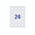 CW Office Avery Create Your Own Rnd Stickr PK8, pack of 24 round adhesive stickers with numbers in blue, design for customization and organization.