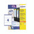 CW Office Avery Lsr Lbls 4L/SH WHT Box 25SHT, a box of white Avery laser labels designed for professional office use with lever arch filing labels.