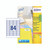 CW Office Avery Slide Laser Label White Box 25 Sheets, product packaging illustration with labels and text.