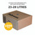 CW Office Fellowes Shredder Bags PK100, brown cardboard shredder waste disposal bags with black Fellowes logo and barcode, 100-pack suitable for 23-28 liters shredder bins.
