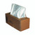 CW Office Fellowes Shredder Bags 53-75L PK50, cardboard box filled with white shredder bags for office use.