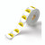 CW Office Food Rotation Label Tuesday PK3500, adhesive label roll with 'TUE' printed in bold black letters on a yellow circle background for food rotation tracking.
