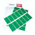 CW Office Blick Self Adhesive Labels GRN PK320, set of green rectangular self-adhesive labels for office organization and labeling.