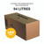 CW Office Fellowes Shredder Bags 94L PK50, a large brown cardboard box with black printed text and a barcode, suitable for shredder waste disposal.