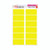 CW Office Blick Self Adhesive Labels Ylw PK320, yellow rectangular labels for office organization and labeling.