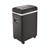 CW Office Q-Connect Q8MICRO Micro Cut Shredder, black and silver office paper shredder with compact design and caster wheels for easy mobility.
