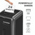 CW Office Fellowes Powershred 225I shredder with a document being shredded and a sheet of paper with '24 Sheets' text, designed for shredding credit cards, staples, paper clips, and CD/DVDs.