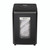 CW Office Promax Qs 15/38 Cross-Cut Shredder, black office paper shredder with transparent window showing shredded paper.