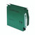 CW Office Rexel Crystalfile Lat File GRN PK50, green lateral file with metal fastener, designed for organized document storage.