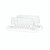 CW Office Tabs For Suspension File Clear PK50, transparent plastic file tabs with adhesive backing for organizing documents in suspended filing systems.